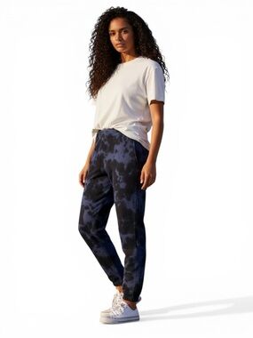 525 America Indigo & Black Tie-Dye Dip Dye Joggers Medium NWT
